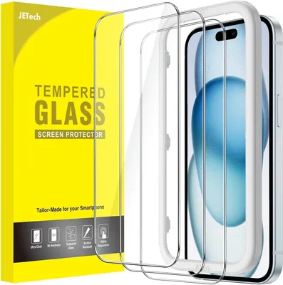 Produktbild von JETech Panzer Schutzfolie für iPhone 15 Plus 6,7 Zoll HD Klar 3 Stück