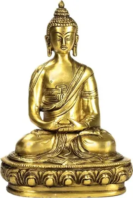 Produktbild von Buddha Amithaba Statue einfarbig - 1620 G; 20 cm