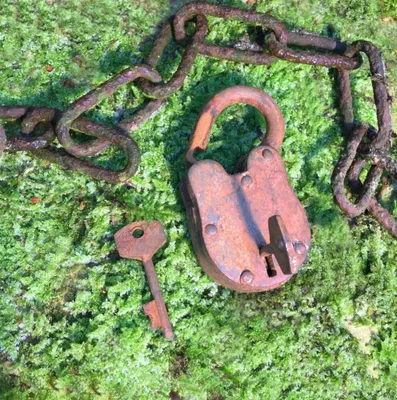Produktbild von Freundschaftsschloss Vorhängeschloss Antik Schlösser- Bügelschloss Handarbeit