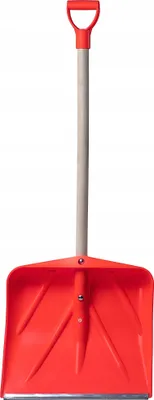 A snow shovel against a white background.