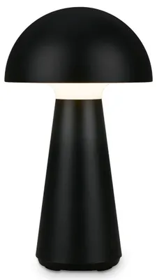 Immagine prodotto di Lampada da tavolo a batteria LED lampada da tavolo per interni esterni giardino USB IP44 nero fungo
