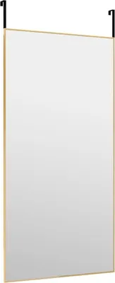 Produktbild von Langlebige Türspiegel Golden 50x100cm Glas und Aluminium - Möbel745638 - Wandspiegel