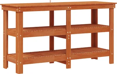 Obrázek produktu pro vidaXL Pracovní stůl voskově hnědý 143 x 50 x 80 cm Masivní borové dřevo