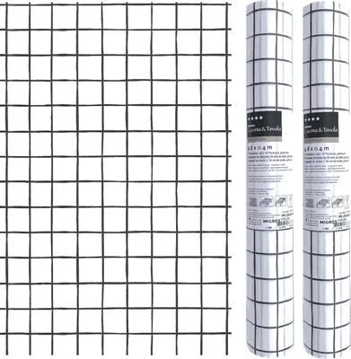 Produktbild von 3-IN-1 ROLL Tischläufer und Tischsets Airlaid – Kariert – 40 x 480 cm – 2 Stück