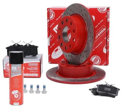 Obrázok produktu pre MASTER-SPORT Sada zadných brzdových kotúčov a brzdových doštičiek pre VW GOLF VI (5K1) 253 mm