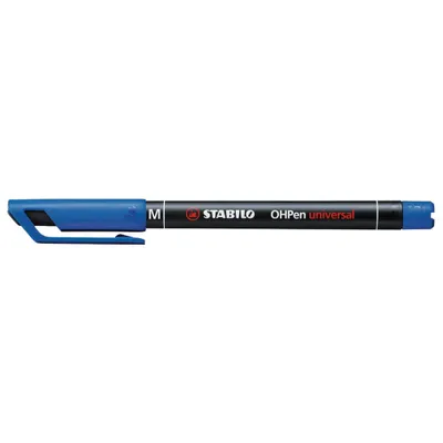Image de Stabilo - Feutre -Tip Pen OHP 843/41 um M bleu | 1 pièce | 10 pièces