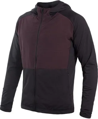 Produktbild von Sensor Coolmax (Polyesterfasern) Thermo Jacket Herren mit Kapuze schwarz-portrot größe L 22200060-02