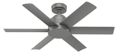 Image de Ventilateur de plafond avec interrupteur mural Kennicott Argent 112 cm