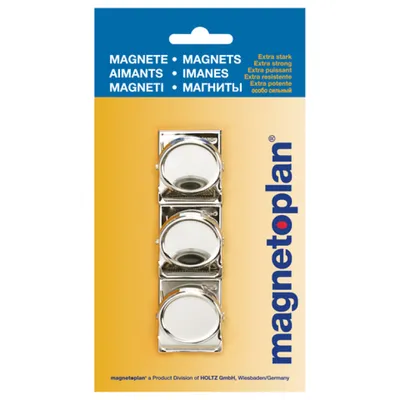 Obrázek produktu pro magnetoplan Magnetclip, 35 mm, silber