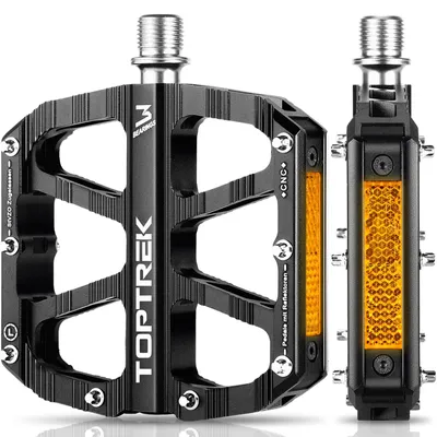 Zdjęcie produktu dla Pedały rowerowe CNC aluminium, antypoślizgowe pedały MTB, 3 uszczelnione łożyska, do roweru górskiego