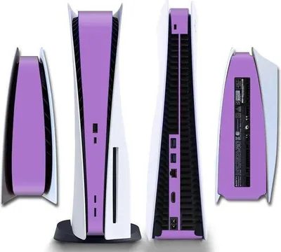 Produktbild von Konsolen-Aufkleberstreifen für PS5, PlayStation 5 – Performance-Gaming-Skin – Schutzzubehör – Lila