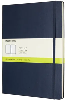 Image de Moleskine Sapphire Blue Extra Large Plain Notebook Hard
