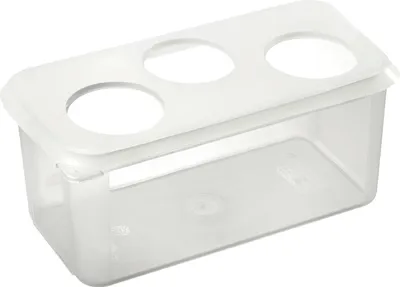 Immagine prodotto di Contenitore ARAVEN per 3 bottiglie di salsa 3 bottiglie di salsa GN1/3, polipropilene