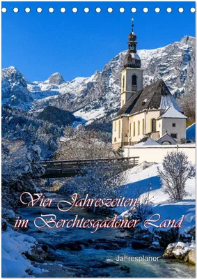 Produktbild von Vier Jahreszeiten im Berchtesgadener Land (Tischkalender 2025 DIN A5 hoch), CALVENDO Monatskalender
