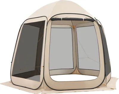 Image de SucceBuy Tente pop-up, 3304,8x280,4 cm, Tente de camping pour 4-8 personnes, Tente de réception avec sac de transport, parois latérales en filet et piquets, idéale pour le jardin, la terrasse et les activités de plein air, Beige