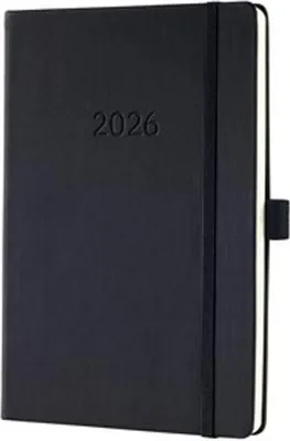 Image de Sigel Wochenagenda Conceptum 2026 Schwarz - A5 (C2612)
