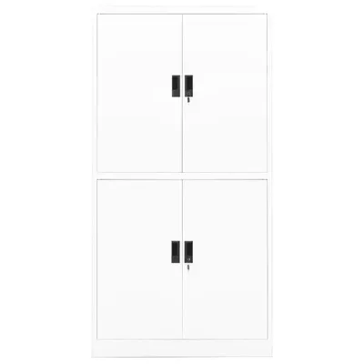 Immagine prodotto di vidaXL Armadio per ufficio bianco 90x40x180 cm acciaio