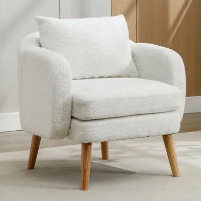 Produktbild von Sweiko Sessel, Sessel mit Kissen und dickem Sitzkissen, Samtstuhl