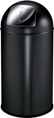 Produktbild von EKO - Pushcan 40 Liter - Steel   - Matt Schwarz