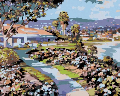 Produktbild von Zuty - Malen nach Zahlen - WEG ZUM HAUS, 40x50 cm, mit Keilrahmen (bereits gespannt)