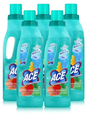 Produktbild von ACE Fleckenentferner Frische Duft 1L - Reinigt Hygienisch (5er Pack)