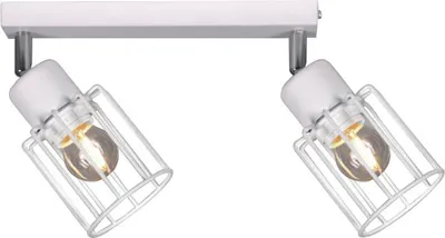 Zdjęcie produktu dla Lampa sufitowa TROY biała 2xE27x60W metal wym:20x26x9cm IP20 Kaja