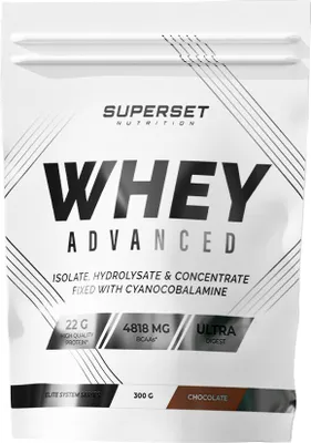 Image de Whey protéine - Superset Nutrition - 100% Whey Proteine Advanced (300g) - Saveur Chocolat