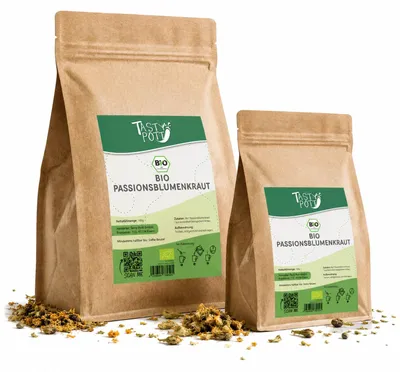 Produktbild von Tasty Pott Passionsblumenkraut geschnitten und getrocknet - im Beutel - 250g