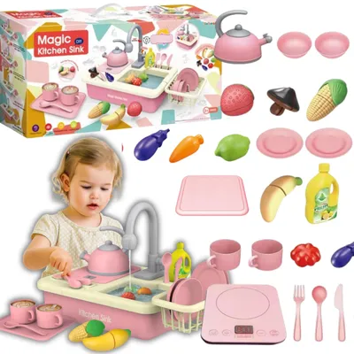 Produktbild von Extralink Toys Kinderküche mit Spüle und Wasserkreislauf Spielzeug