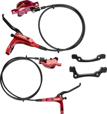 Obrázek produktu pro 4-pístová hydraulická kotoučová brzda MTB Hliníkový brzdový třmen vpředu a vzadu Brzdy pro silniční kolo horské kolo