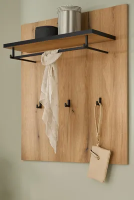 Produktbild von Garderobenpaneel "Design-D" in Evoke Eiche 79 x 89 cm