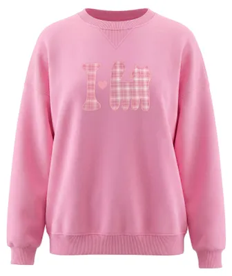 Produktbild von Damen Strickbluse rosa reguläre Passform Größe L