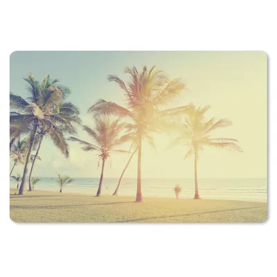 Produktbild von MuchoWow® Schreibtischunterlage Meer - Palme - Sommer - Sonne - Strand 60x40 cm - XXL Mauspad - Großes Mauspad