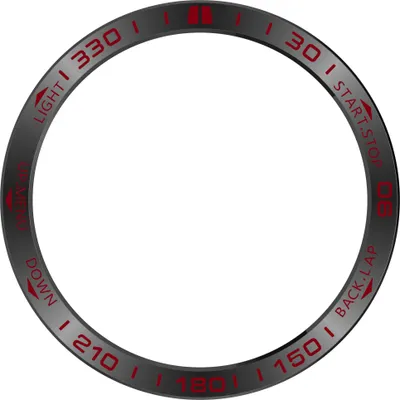 Produktbild von INF Garmin Tactix 8 51mm AMOLED Lünette - Black Red Racing Edition