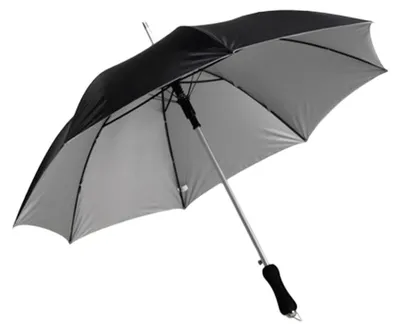 Obrázek produktu pro L-Merch - Hliníkový automatický deštník LT4569 (85,2 cm x 101,5 cm) (černý/šedý)