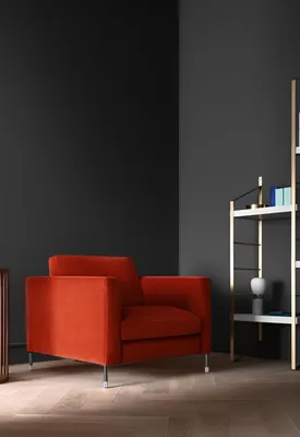 Produktbild von Design Lounge Club Relax Sessel Stuhl Polster Fernseh Textil Rot Luxus Stoff Neu