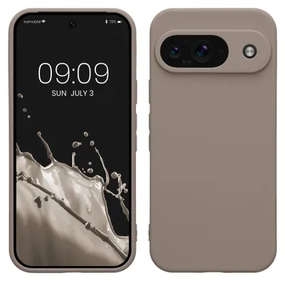 Produktbild von kwmobile Handyhülle für Google Pixel 9 Hülle - weiches Handy Silikon Case - Schutzhülle Cover - Taupe