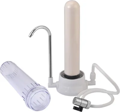 Produktbild von Countertop Wasserfilter Wasserhahn Filter mit Keramikkartusche Wasserhahn Filtration System für hartes Wasser reduziert Blei Fluorid Chlor Einfach Ins