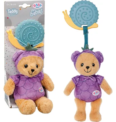 Image de BABY born pour bébés TeddyBlauBeere 18 cm