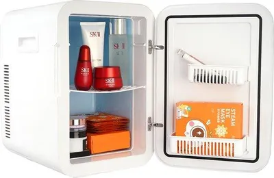 Image de Mini-réfrigérateur 2-en-1 - 20 l - Réfrigérateur automatique - Chauffage - Refroidissement - Réfrigérateur de camping - Réfrigérateur - Blanc - 35,5 x 28 x 41 cm