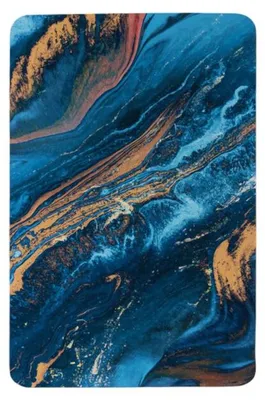 Produktbild von Badezimmerteppich 60 × 40 cm, blau