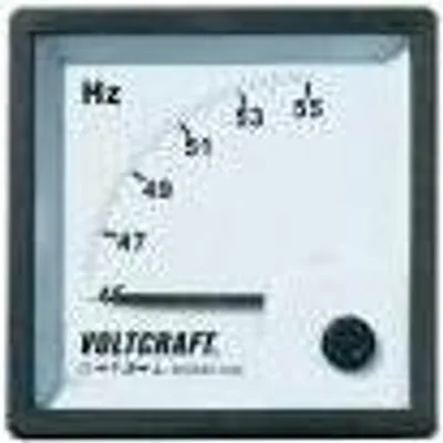 Image de VOLTCRAFT AM-72X72/50HZ Appareil de mesure analogique encastrable AM-72X72/50HZ 45 - 55 Hz bobine mobile, 380 - 400 V/AC (AM-72X72/50HZ)