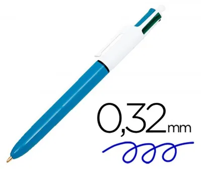 Image de BIC 889969 Stylo à bille 4 couleurs 4 Colours Original bleu Couleur d'encre Assortiment de couleurs