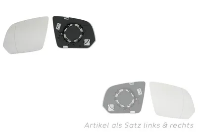 Produktbild von Spiegelglas passend für Mercedes W447 V-Klasse/Vito 03/14- Set links & rechts A4478111400 4478111400 4478111600 A4478111500 4478111500 4478111 Johns