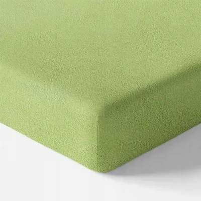 Produktbild von Eevi Spannbettlaken Frottee wasserdicht grün 140x70