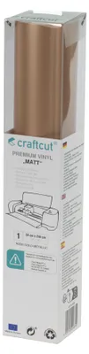 Produktbild von craftcut Premim Vinyl matt- 33 x 244 cm - Rose Gold Metallic