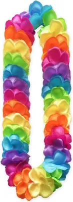 Produktbild von Hawaiianische Halskette, mehrfarbig, Satin, 120 cm
