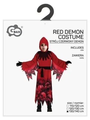Obrázok produktu pre Detský kostým Červený démon, veľkosť 130/140 cm - Godan