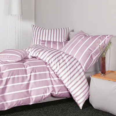 Produktbild von Janine Mako-Satin Bettwäsche modern classic Kissenbezug einzeln 65x100 cm kreiderose