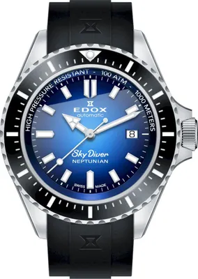Produktbild von Edox - 80120 3NCA BUIDN - Armbanduhr - Herren - Automatik - Chronograph - Skydiver
